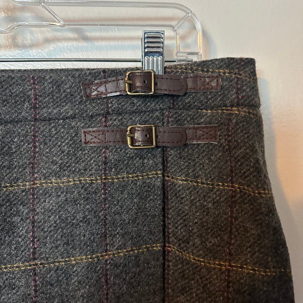 Boden Grey Kilt Skirt